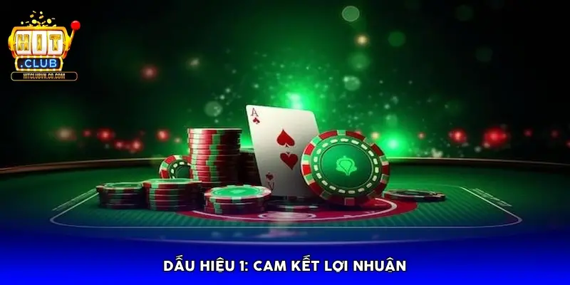 Dấu hiệu 1: Cam kết lợi nhuận Dấu hiệu 1: Cam kết lợi nhuận